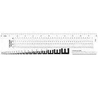 Westcott Regla para artes gráficas, 7,6 x 30,5 cm (GA-88), verde