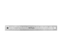 Westcott Ruler, 12" Long, Nonskid, Stainless Steel, Sold as 1 Each