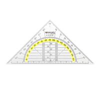 Westcott Set Square, Plastic, 14 cm, Transparent, Other Styles (Importación USA)