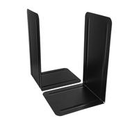 Westcott Sujetalibros Negro (Juego de 2) | Metal 130 x 240 x 140 mm | Sujetalibros robustos para Libros o Carpetas | Portalilibros sólidos con Grosor 1,0 mm para Oficina y hogar | E-10242 00