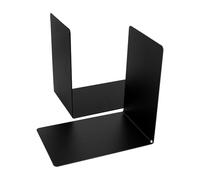 Westcott Sujetalibros negro (paquete de 2) | Metal 90 x 140 x 140 mm | Soportes estables para libros o carpetas | Soporte para libros resistente con material de 1,0 mm de grosor para oficina y hogar |