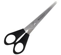 Westcott Lefty Scissors - Tijeras con mango de plástico negro de 6 pulgadas, hoja de acero inoxidable extra afilada, tijeras para papel, hogar y manualidades