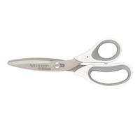 Westcott Tijeras de titanio con mango suave de alto apalancamiento para manualidades y tela, 21,5 cm, color blanco