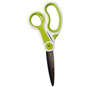 Westcott Tijeras Glide CarboTitanium de 8 pulgadas, rectas (17443), blanco/verde