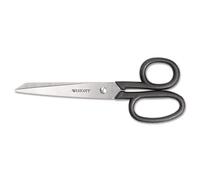 Westcott Tijeras multiusos de acero inoxidable, 7 pulgadas, color negro