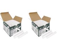 Westcott Tiza 100 unidades blanca | Paquete económico Tiza para pizarra con 1,2 cm ⌀ en blanco opaco | sin polvo y fácil de limpiar | barras de tiza de 8,5 cm de largo | E-744986 00 (Paquete de 2)