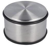 Westcott Topes para puertas de acero inoxidable | Topes redondos con un peso propio de 1,8 kg | Anillo de goma que protege la puerta | Base antideslizante | ⌀ 11 cm, altura 7 cm | E-19006 00
