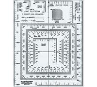 Westcott UTM - Plotter/Lector de mapas, 5 x 6 Pulgadas, Transparente (GR-4)