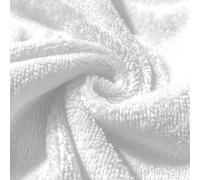 Westeel - Tejidos y manteles, tejido micro esponja de bambú blanco Oeko Tex - por 50 cm de ancho 155 cm para capas de baño, toallas de masaje, limpiadoras todas las toallitas desmaquillantes