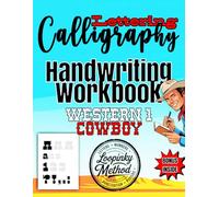 WESTERN 1 COWBOY: Cursive Handwriting Workbook for Adults Calligraphy Practice Book Ink Tracing Book for Ad: Cursive Workbook for Adults Handwriting ... for beginners (Manuel à thème calligraphy)