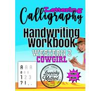 WESTERN 2 COWGIRL: Cursive Handwriting Workbook for Adults Calligraphy Practice Book Ink Tracing Book for Adults Fun Workbook Loopinky: Cursive ... Set Alphabet, Final Project for beginners