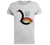 Western Australia 150 Camiseta De Manga Corta De Mujer Gris