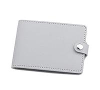 Western - Cartera tipo cartera de color sólido, con ranuras para tarjetas, funda para licencia de conducir, gris, A
