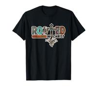 Western Christian Cross Design For Girls Rooted In Christ Camiseta