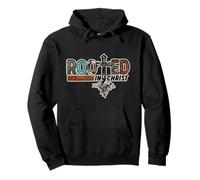 Western Christian Cross Design For Girls Rooted In Christ Sudadera con Capucha