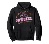 Western Country It's Not Easy Being A Cowgirl - Sombrero Floral Sudadera con Capucha