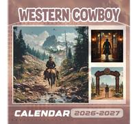 Western Cowboy Calendar 2026-2027: 18 Month Planner To Keep You On Track from Sep 2026 to Dec 2027,Square 8.5 x 8.5 Inches Gift For Organizing & Planning