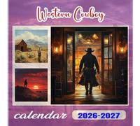 Western Cowboy Calendar 2026-2027: 18 Month Planner To Keep You On Track from Sep 2026 to Dec 2027,Square 8.5 x 8.5 Inches Gift For Organizing & Planning