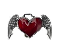 Western Cowboy Cinturón Tallado Tallado Filla Metal Étnico Personalidad Rock Link Unisex Hilos DIY -te Hebilla De Cinturón De Vaquero Occidental, rojo, Talla única