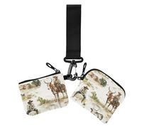 Western Cowboy Cow Vast Wilderness - Funda tipo cartera para mujer, pequeña, desmontable, para tarjetas de crédito, con llavero, 2 unidades, Vaca vaquera occidental vasto desierto, 1 size, Arte