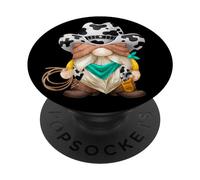 Western Cowboy Dad For Cowgirl Mom Funny Cow Farmer GNOME PopSockets PopGrip Adhesivo