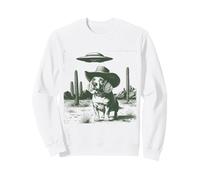 Western Cowboy Dog OVNI Alien Desert Funny Hound Sudadera