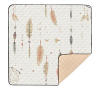 Western Cowboy Dream Catcher Tribal Star Tribal Vast Wilderness Sparkling Cute Plegable Baby Playmat para interiores y exteriores, tapete ligero para gatear, para bebés, niños pequeños, 50 x 50