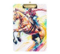 Western Cowboy - Portapapeles A4, impermeable, para entrenadores de voleibol, béisbol, tamaño 9 x 12 pulgadas