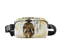 Western Cowboy Setting Sun - Bonita bolsa cruzada para mujeres y hombres, impermeable, para viajes, gimnasio, trabajo, Western Cowboy Dream Catchers Tribal Boho Yellow, 1 size