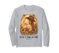 Western Cowgirl Christian Biblia Verso Esther 4 14 Floral Manga Larga