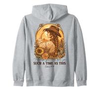 Western Cowgirl Christian Biblia Verso Esther 4 14 Floral Sudadera con Capucha