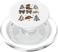 Western Cowgirl Christmas Coquette Country para Mujeres y niños PopSockets PopGrip para MagSafe