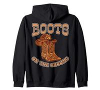 Western Cowgirl Country Cowboy Rodeo Linedance Boots Ground Sudadera con Capucha
