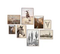 Western Decor - Arte de pared vintage del suroeste, decoración de pared de granja, imágenes de vaquero occidental, decoración de pared occidental de rancho bohemio, decoración de pared occidental