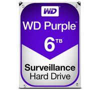 Western Digital Disco Duro Interno WD Purple 6TB 3.5" SATA 6Gb/s 5400 RPM 64MB para Videovigilancia 24/7 Hasta 64 Cámaras