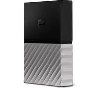 Western Digital My Passport - Disco Duro portátil y Software de Copia de Seguridad automática para PC, Xbox One y PlayStation 4, Acabado metálico, Negro/Gris