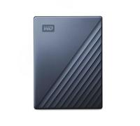 WD 4TB My Passport Ultra Disco Duro Externo Portátil, USB-C, USB 3.2 Gen 1/USB 3.0, Copia de seguridad y protección con contraseña, Formateado para Windows, Azul