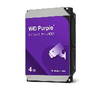 WD Purple 4 TB para videovigilancia de 3,5" Disco Duro Interno, AllFrame 4K, SATA 6 GB/s, 180 TB/año, caché de 128 MB