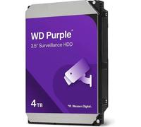WD Purple 4 TB para videovigilancia de 3,5" Disco Duro Interno, AllFrame 4K, SATA 6 GB/s, 180 TB/año, caché de 128 MB
