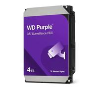 WD Purple 4 TB para videovigilancia de 3,5" Disco Duro Interno, AllFrame 4K, SATA 6 GB/s, 180 TB/año, caché de 128 MB