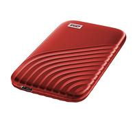 Western Digital WD My Passport SSD 500GB - tecnología NVMe, USB-C, velocidad de lectura hasta 1050MB/s & de escritura hasta 1000MB/s, Rojo