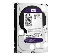 Western Digital WD Purple 2TB para videovigilancia - 3.5 pulgadas SATA 6 Gb/s disco duro con tecnología AllFrame 4K - 180TB/yr, 64MB Cache, 5400rpm - WD20PURZ, Púrpura