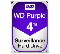 Western Digital WD Purple 4TB 3.5" SATA 6Gb/s 5400 RPM 64MB - Disco Duro para Sistemas de Vigilancia 24/7, Hasta 64 Cámaras
