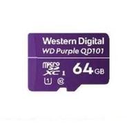 MicroSDXC Western Digital WD Purple SC QD101 64GB Clase 10 UHS-I U1 Púrpura