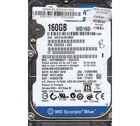 Western Digital WD1600BEVT-22A23T0, DCM HECTJABB, 160GB SATA 2.5 Disco Duro