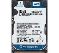 Western Digital WD800BEVE - Disco Duro (2,5", 80 GB, 100 MB/s, 5400 RPM)