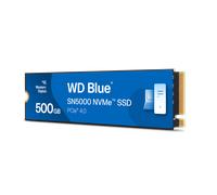 WD Blue SN5000 NVMe SSD 500GB, Disco Duro SSD M.2 2280 con Velocidad hasta 5000 MB/s, PCIe Gen4, nCache Technology, Acronis True Image migración de Discos y clonación