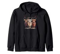 Western - Divertidas Vacas de Navidad - Country Christmas Sudadera con Capucha