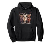 Western - Divertidas Vacas de Navidad - Country Christmas Sudadera con Capucha