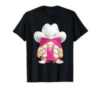 Western GNOME In Pink Cowgirl Outfit For Women Girls Trip Camiseta